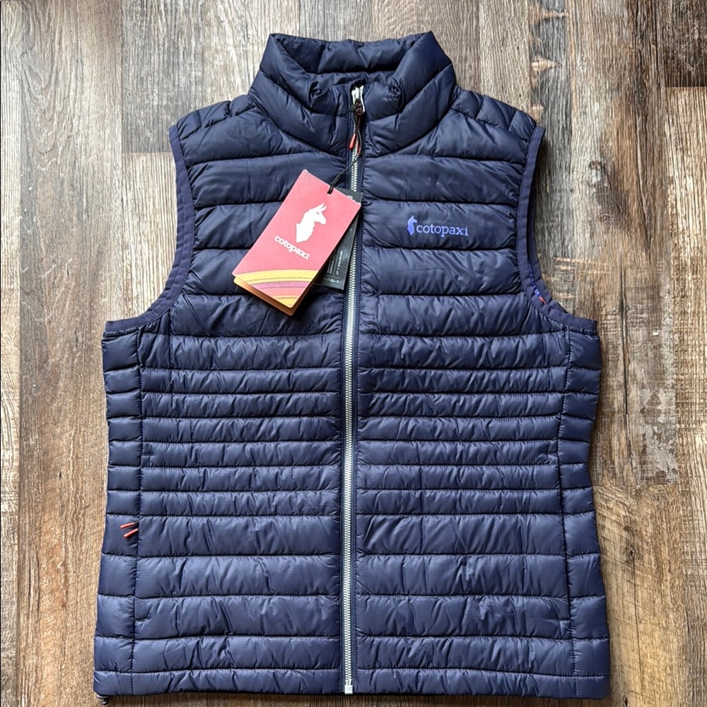 Cotopaxi Blue Quilted Vest Lightweight Insulated